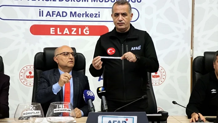 Elazığ'da 118 konut ve 17 iş yerinin kurası çekildi