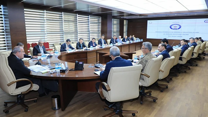 Elazığ'da seçim güvenliği toplantısı 