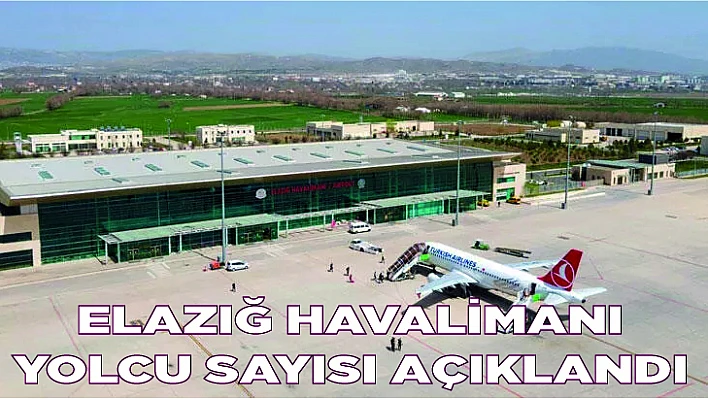 Elazığ Havalimanı yolcu sayısı açıklandı 