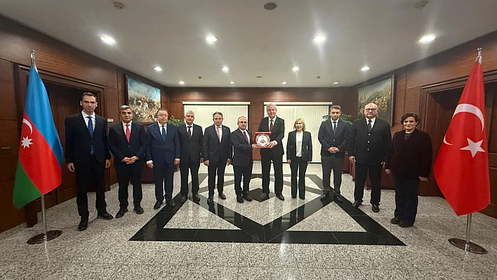 Elazığ heyetinden Azerbaycan Büyükelçiliğine ziyaret