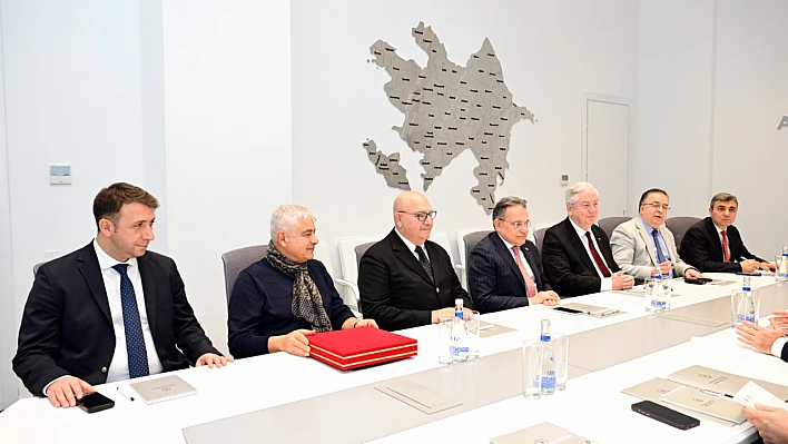 Elazığ heyetinden Azerbaycan Kültür Bakan Yardımcısı Adil Kerimli'ye ziyaret