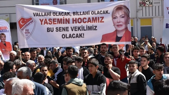 Elazığspor'dan Elazığ Bağımsız Milletvekili Adayı Prof. Dr. Yasemin Açık'a teşekkür 