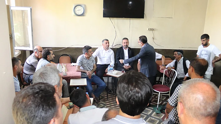 Erol, Maden'de vatandaşlarla bir araya geldi