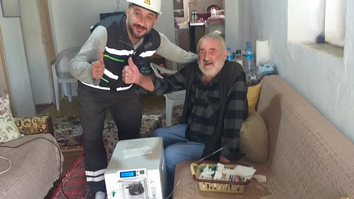 Fırat Edaş'tan solunum cihazına bağlı hastaya jeneratör desteği