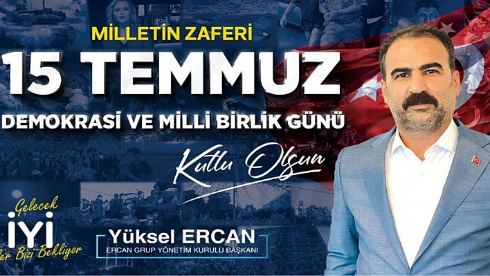 15 Temmuz Demokrasi ve Milli Birlik Günü Kutlu Olsun
