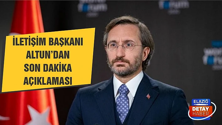 Fahrettin Altun'dan yangınlarla ilgili açıklama!