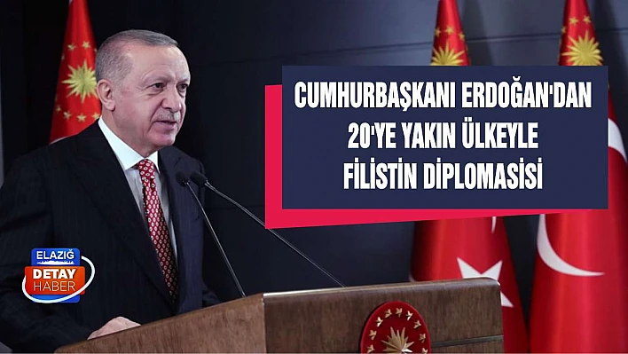 Cumhurbaşkanı Erdoğan'dan 20'ye yakın ülkeyle Filistin diplomasisi
