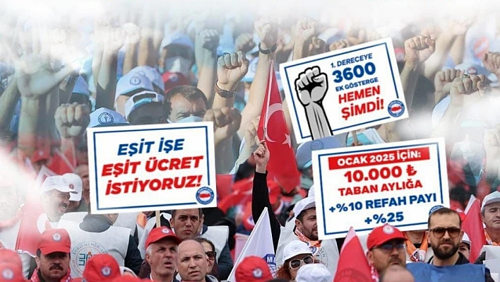 Memur-Sen Elazığ'da meydana iniyor