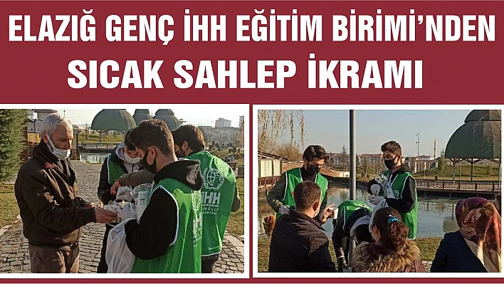 İhh'dan Sıcak Sahlep İkramı