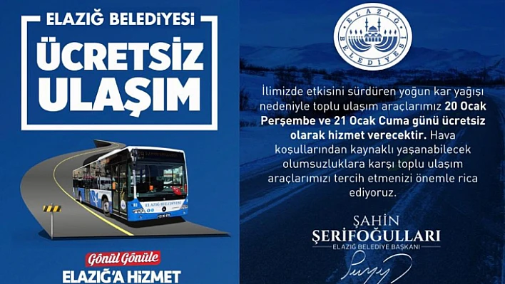 Otobüsler ücretsiz sefer düzenleyecek