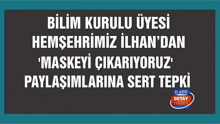 'Maskeyi çıkarıyoruz' paylaşımlarına sert tepki