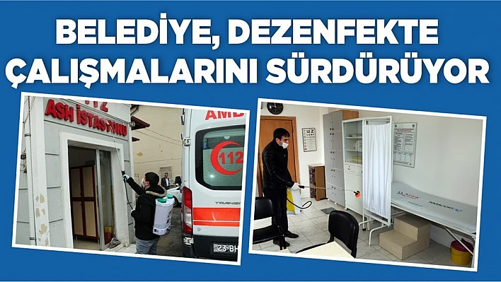 Elazığ Belediyesi Korona Virüsle Mücadeleyi Sürdürüyor