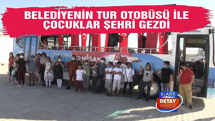 Belediyenin Tur Otobüsü İle Çocuklar Şehri Gezdi
