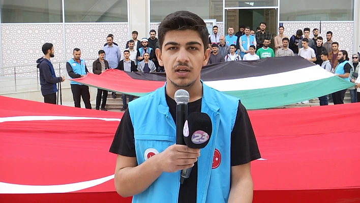Üniversiteli gençler, Gazze'deki insanlık dramına dikkat çekti