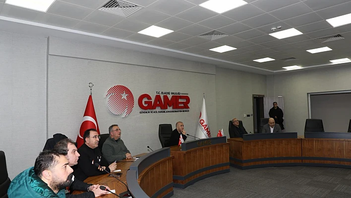 Vali Hatipoğlu başkanlığında durum değerlendirme toplantısı