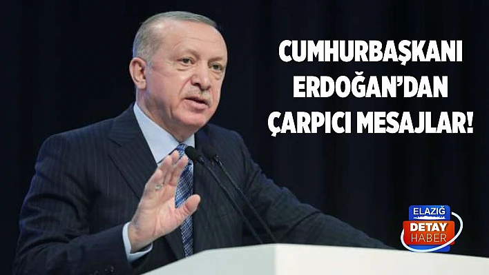 Cumhurbaşkanı Erdoğan'dan çarpıcı mesaj