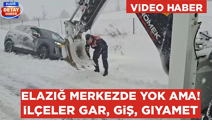 Sivrice’de mahsur kalan araçlar kurtarıldı