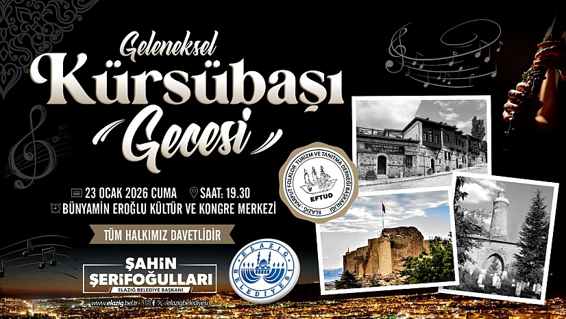 Elazığ Belediyesi'nden geleneksel kürsübaşı gecesi