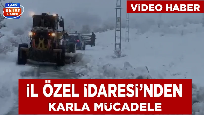 Elazığ'da 323 köy yolu ulaşıma kapalı