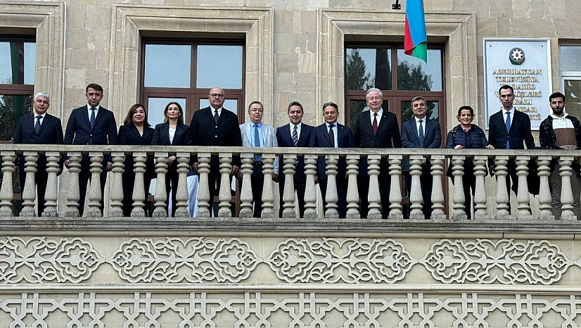 Elazığ heyetinden Bakü'de AZTV'ye ziyaret