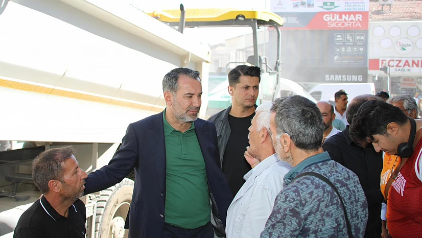 Saha incelemelerini sürdüren Başkan Şerifoğulları, vatandaşlarla bir araya geldi