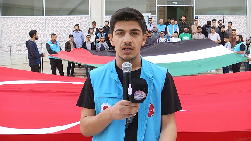 Üniversiteli gençler, Gazze'deki insanlık dramına dikkat çekti