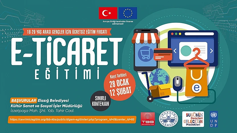 'E-Ticaret ve Veri Analizi' eğitimleri için ücretsiz başvurular başladı