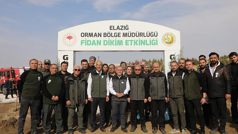 Elazığ'da 23 bin 650 fidan toprakla buluştu