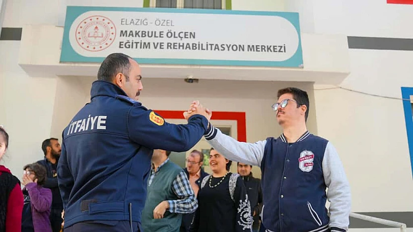 Elazığ İtfaiyesinden özel bireylere eğitim