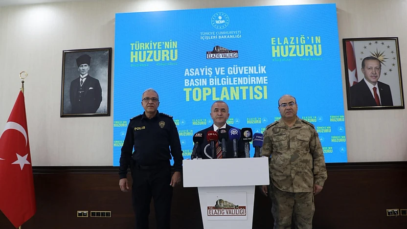 Vali Hatipoğlu: Elazığ'ın huzuru için ekipler seferber