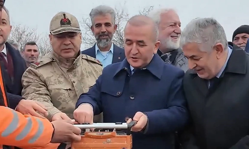 Cevizdere Köyü Yeni Cami için temel atma töreni düzenlendi