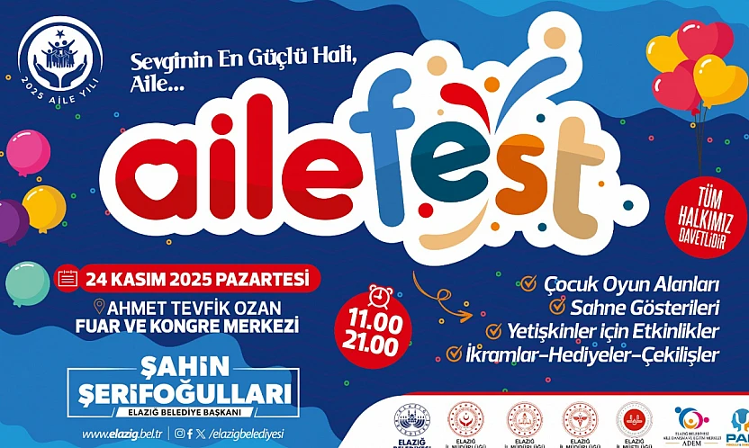 Elazığ Belediyesi'nden 'Aile Festivali'