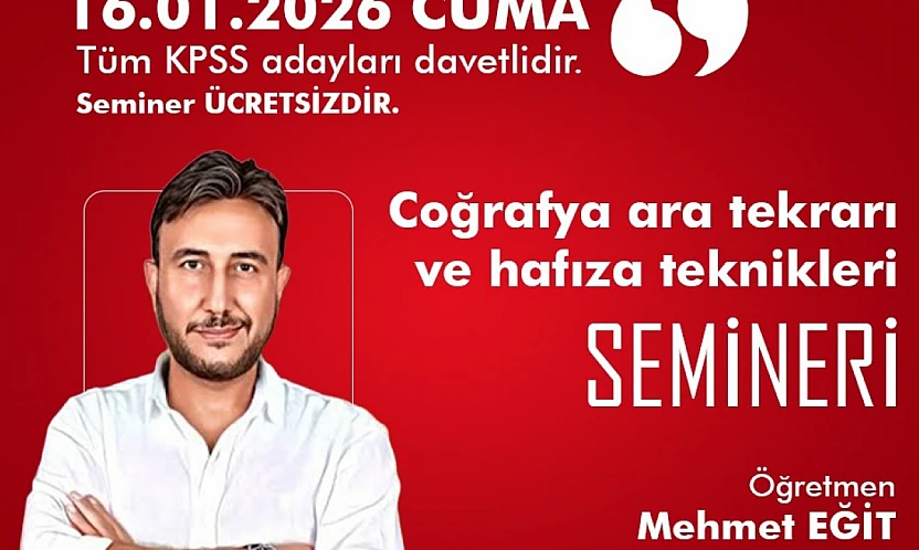 Elazığ Belediyesi'nden hafıza teknikleri semineri