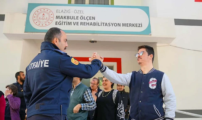 Elazığ İtfaiyesinden özel bireylere eğitim