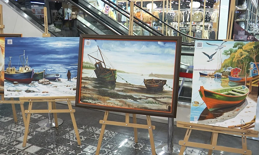 Hükümlü ve tutukluların yaptığı resimler sergilendi