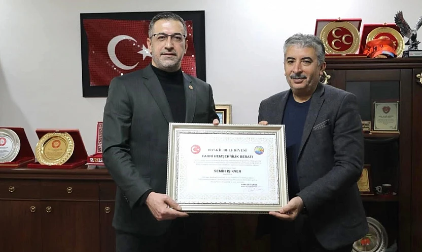 Işıkver'e 'Fahri Hemşehrilik' beratı