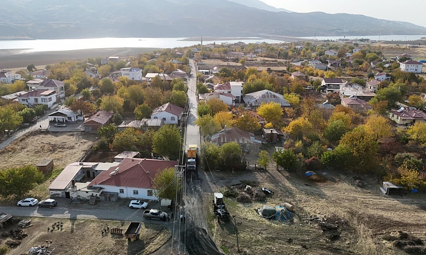Muratbağı Köyü'nde BSK asfalt çalışması