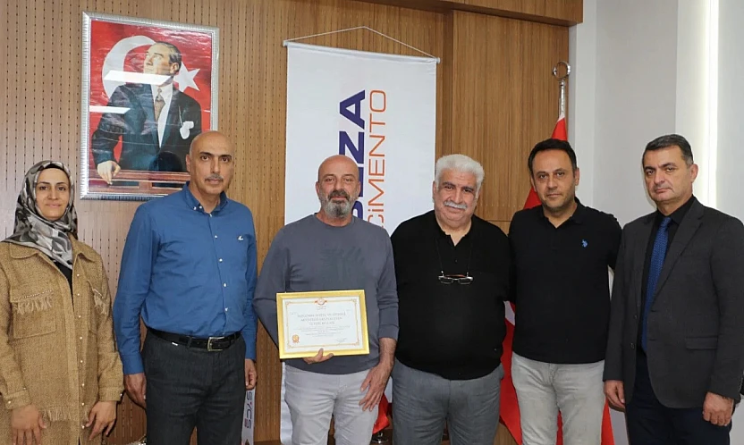 Seza Çimento'ya 'Beslenme Dostu ve Fiziksel Aktiviteyi Destekleyen İş Yeri' belgesi